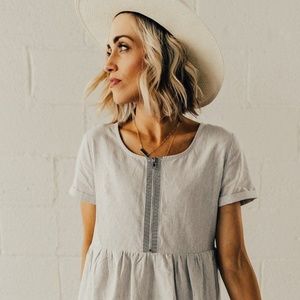 Roolee Lucy Stripe Dress (Size SM)